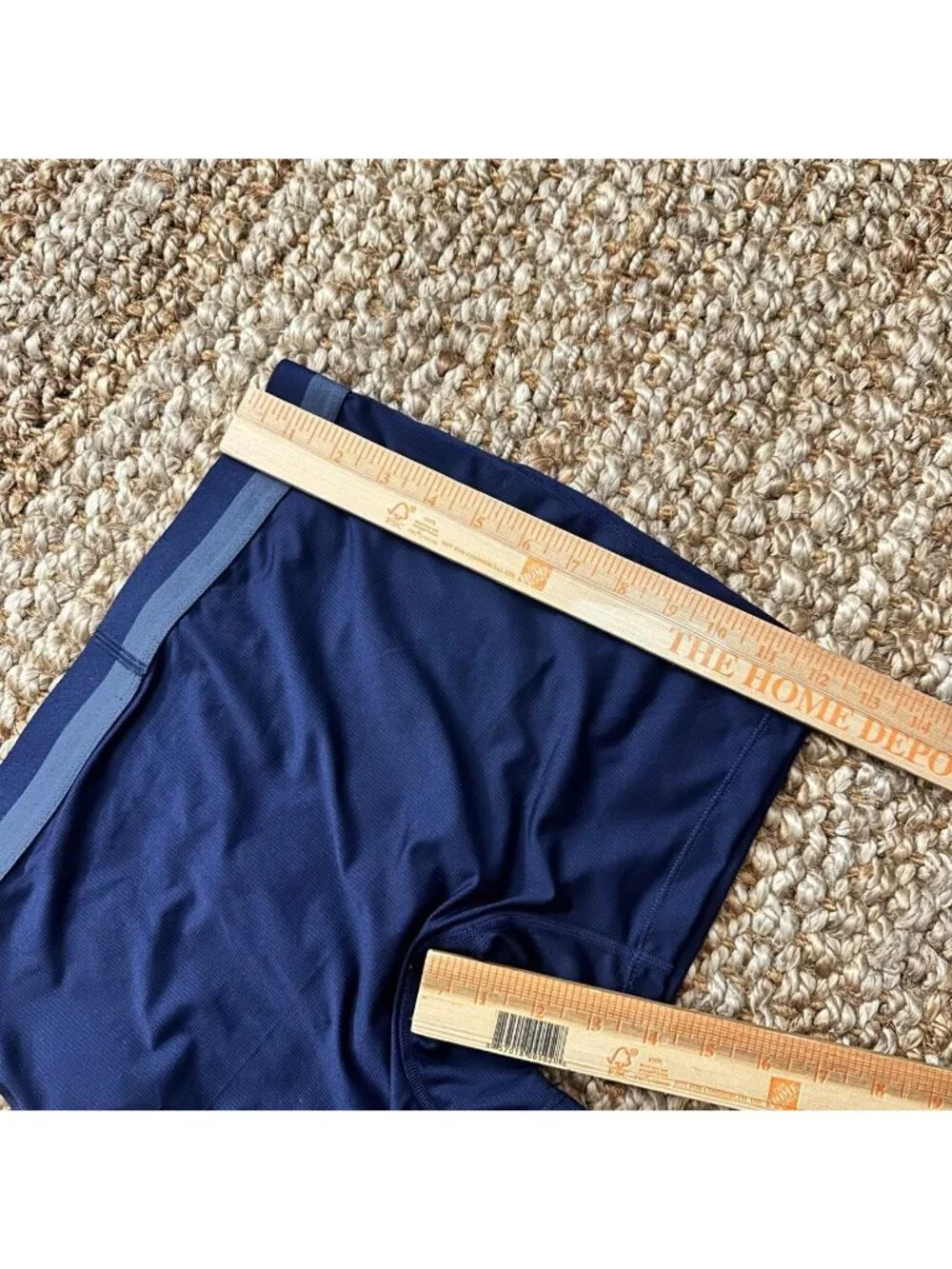 Saxx Navy Ballpark Pouch Blue Boxer Brief Compression Shorts Medium